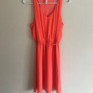 Coral dress